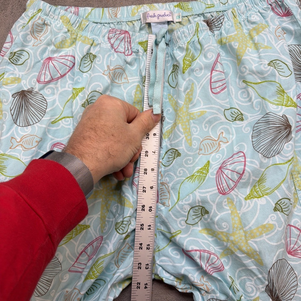 Fresh Produce Wide‎ Leg Pants 1X Coastal Seashell Starfish - Picture 4 of 10